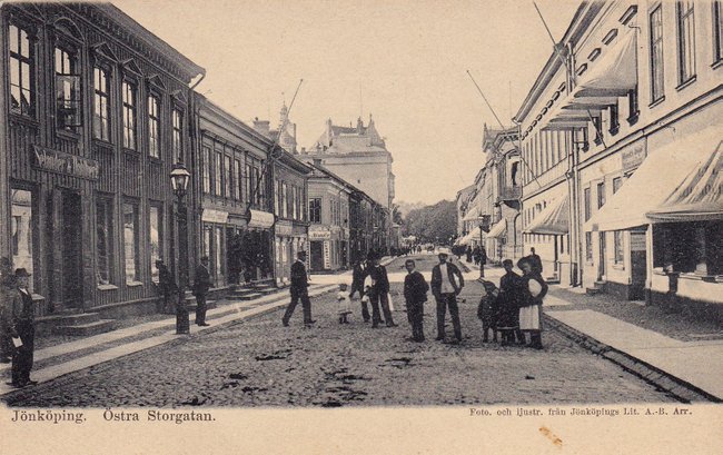 Ö Storgatan västerut, mitten av 1910-talet