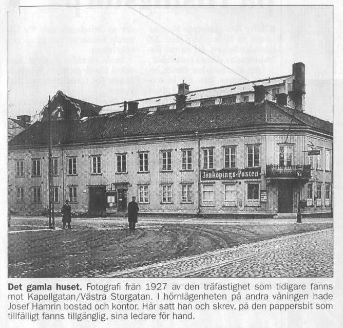 Kapellgatan/V Storgatan 1927