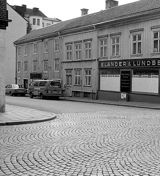 Skolgatan mot öster från Barnarpsgatan 1977