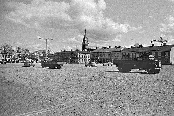 Västra Torget från Gjuterigatan 1975
