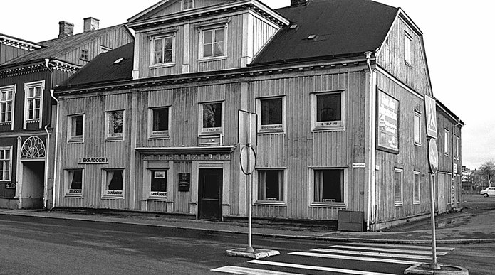 Korsningen Museigatan/Slottsgatan 1975