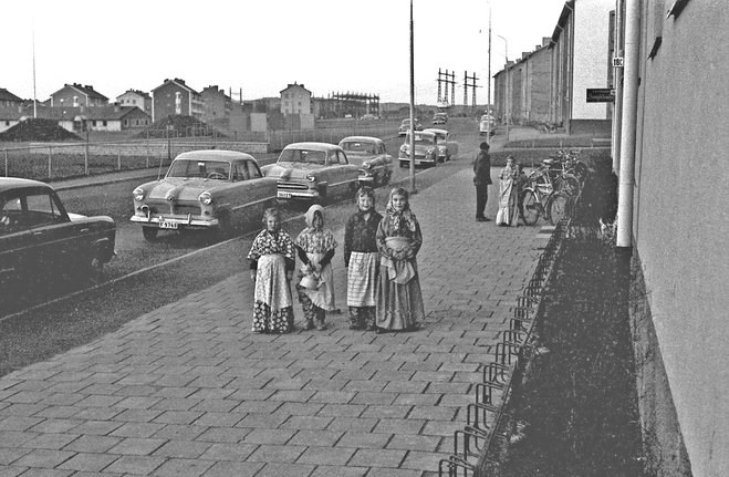 Hermansvägen åt öster, 1950-talet