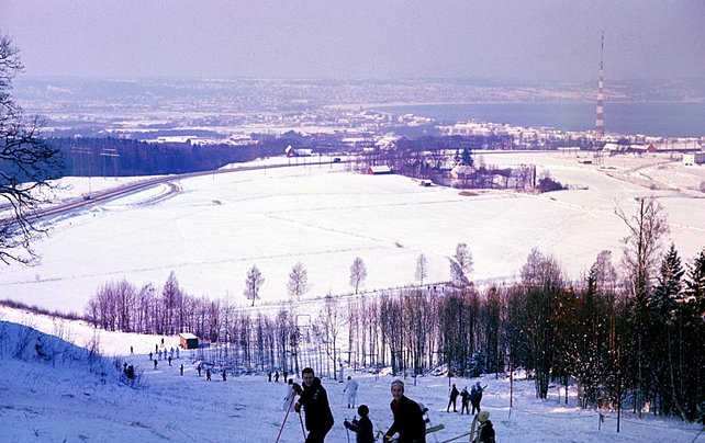 Utsikt från slalombacken 1967