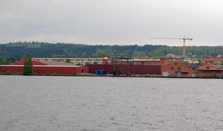 Munksjö Pappersbruk från sjösidan 2007