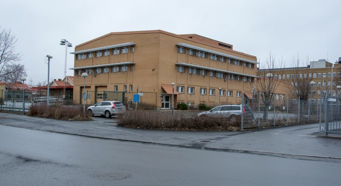 Postterminalen från Kålgårdsgatan/Östra Holmgatan 2017