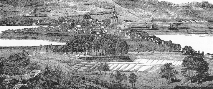 Jönköping från öster 1853