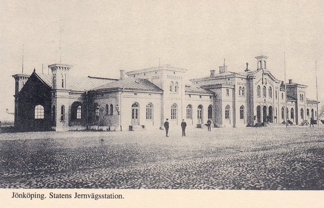 Gamla stationshuset omkring år 1905